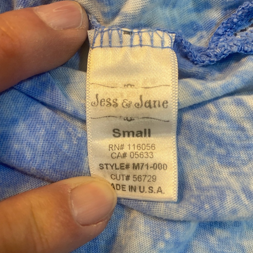 Blue Floral Women's Dress - Picture 5 of 6